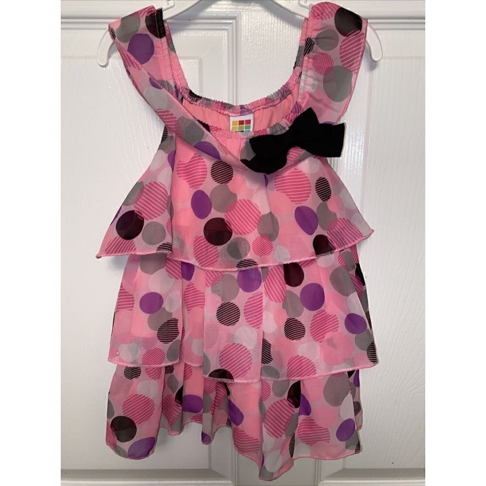 k toddler HEALTHTEX pretty pink sleeveless layered dress size 3T